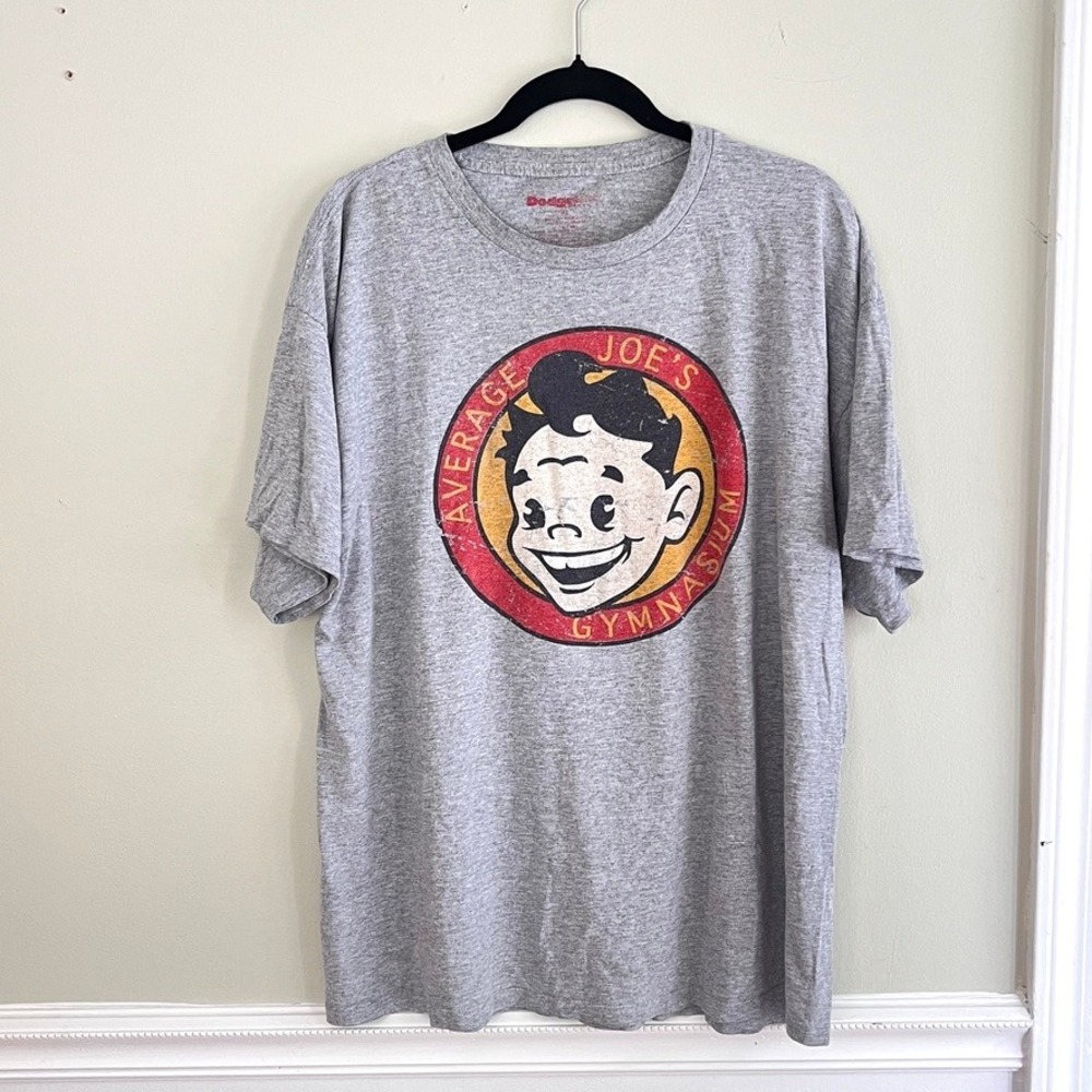 Dodgeball Movie T-Shirt Mens XL Average Joes Gymnasium Gray Graphic Tee Humor